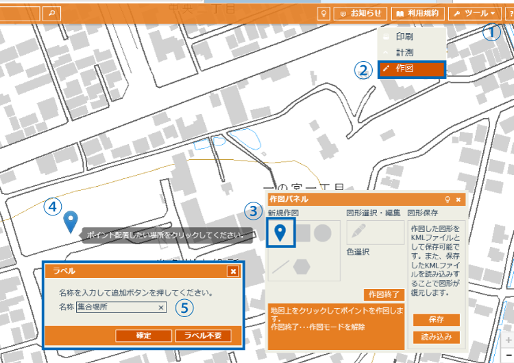 ポイント作図